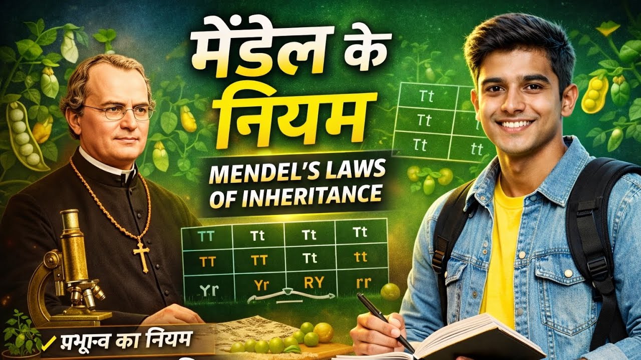 मेंडेल के नियम 🔥 | Mendel’s Laws of Inheritance Full Chapter | Class 12 Biology Hindi 2026
