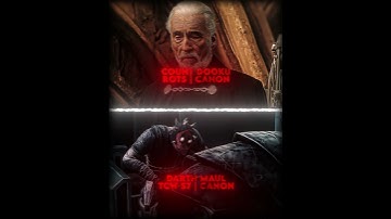 Count Dooku Vs Darth Maul | #shorts 