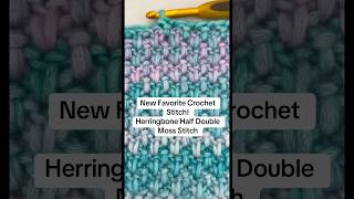 Crochet the Herringbone Half Double Crochet Moss Stitch! Easy textured crochet stitch tutorial!