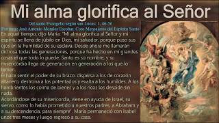 Video thumbnail of "Mi alma glorifica al Señor"