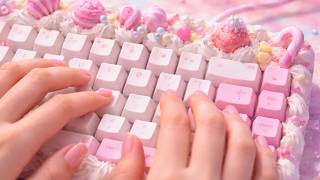 🧁⌨️ 10 Minutes Cream Keyboard ASMR 🤩 Whipped Cream Typing Sounds for Deep Relaxation screenshot 3