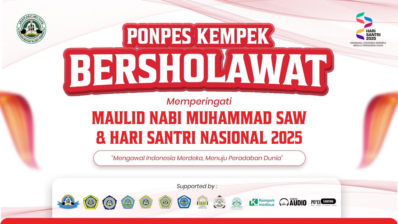 🔴[LIVE] PONPES KEMPEK BERSHOLAWAT | MEMPERINGATI MAULID NABI MUHAMMAD & HARI SANTRI NASIONAL 2025