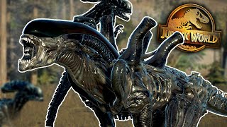 XENOMORPH BATTLES!!! | Jurassic World Dominion - Jurassic World Evolution 2