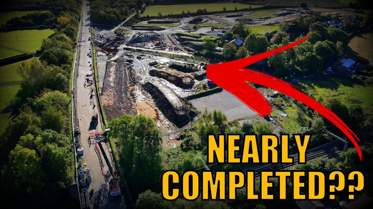 Exploring The Closed Daresbury Expressway Works On Foot And By Drone ...