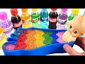 Satisfying Video l Mixing All My Slime Smoothie with Foot Bathtub ASMR RainbowToyTocToc