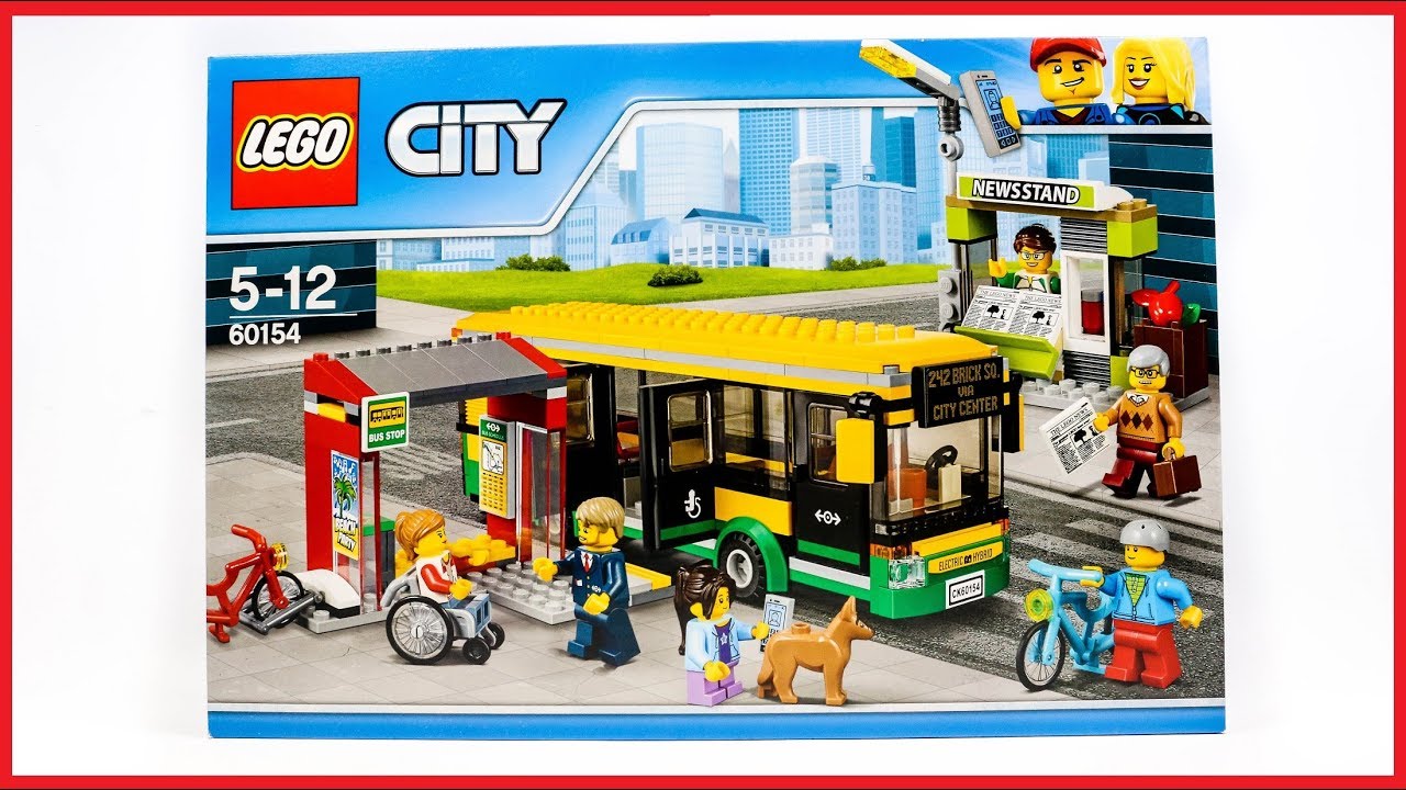 LEGO 60154 Bus Station Speed Build Review - YouTube
