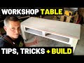 These Make The BEST WORKSHOP TABLES / WORKBENCH!! (Tips, Tricks, Secrets--Workshop Table Full Build)