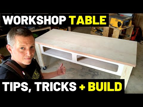 these make the best workshop tables workbench tips tricks secrets workshop table full build