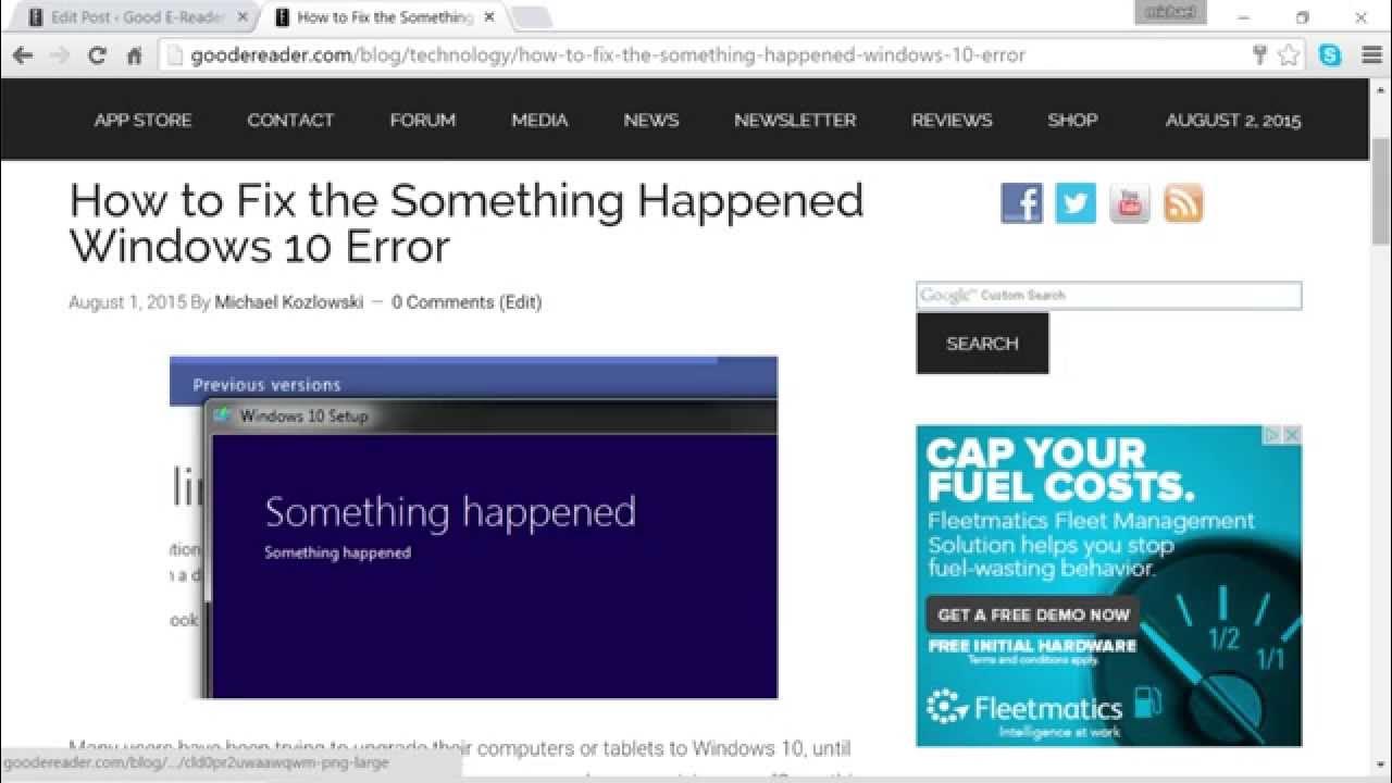 Error happened