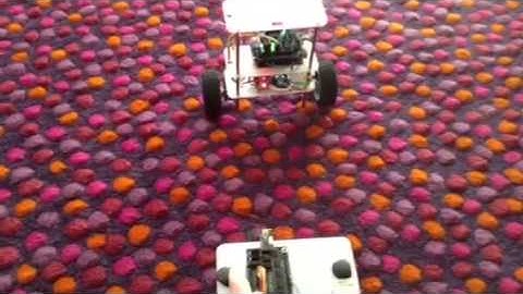 Selfbalancing robot Sainsmart radio controller view