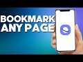 How to BookMark Page on Samsung Internet Browser image