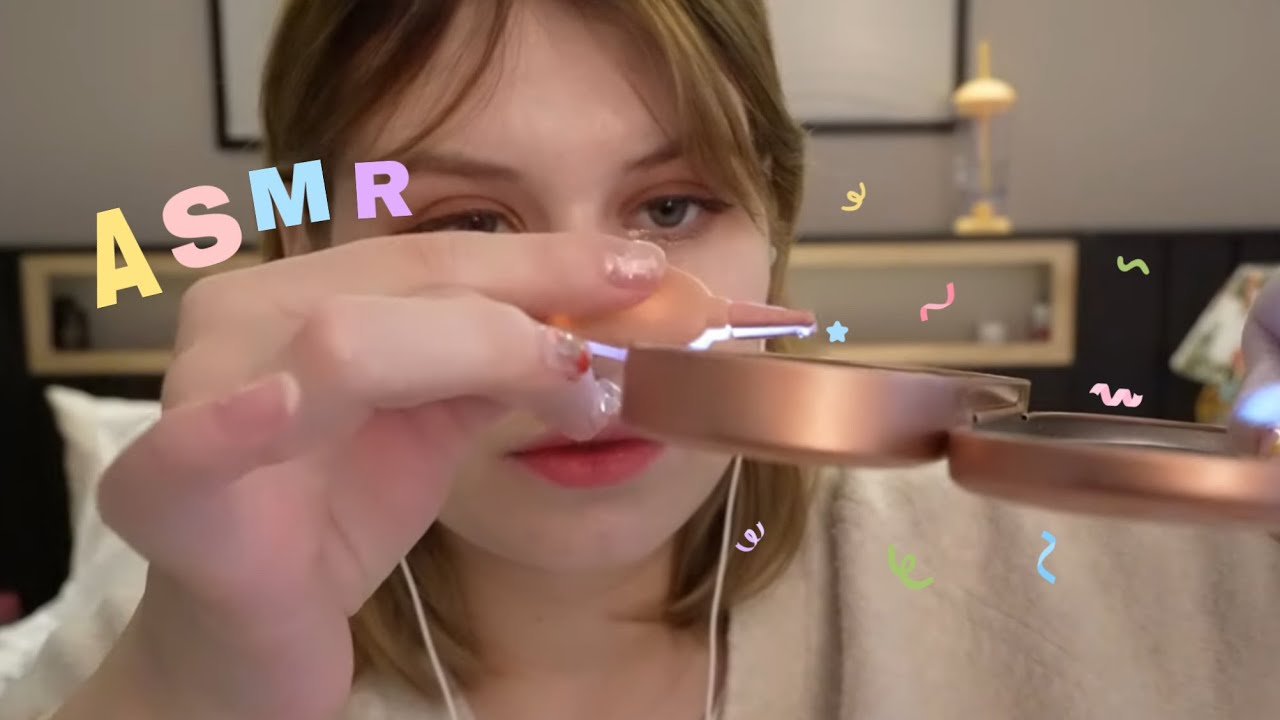 ASMR 4k TE QUITO LOS PIOJOS Y TE PONGO MARIPOSAS 🦋 DE COLORES #asmrenespañol