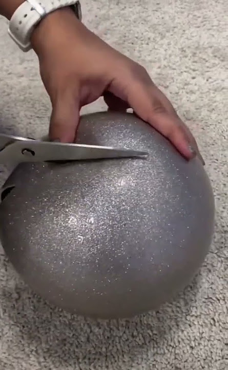 What a rhythmic ball looks like on the inside! #rhythmicgymnastics #rhythmicgymnast #rg