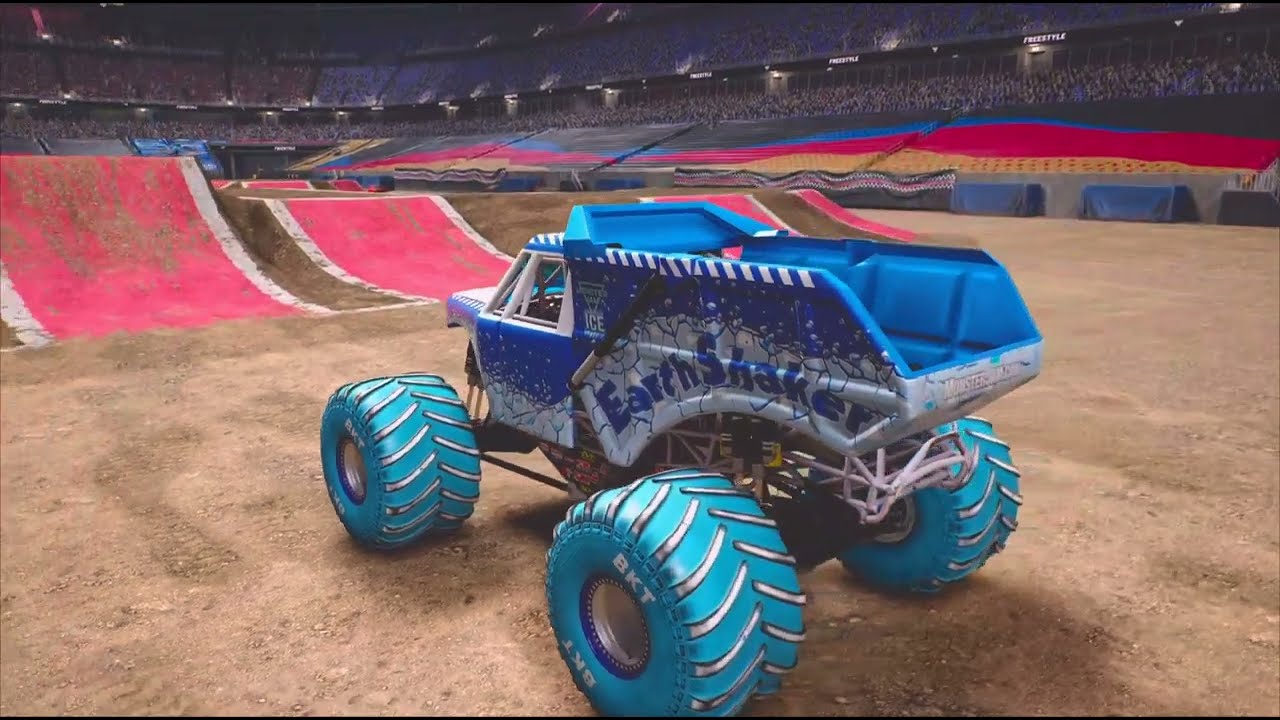 Monster Jam showdown freestyle Earth Shaker ice Gameplay