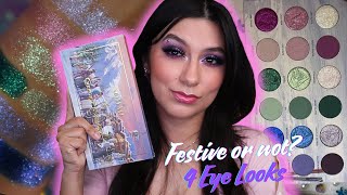 NOMAD COSMETICS Chamonix Après-Ski Palette REVIEW, SWATCHES, & 4 DIFFERENT EYE LOOKS ⛷️