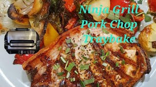 Ninja Grill Pork Chop Traybakec Whats Better Than A 1 Tray Meal ?A Ninja Cooked 1 Tray Meal