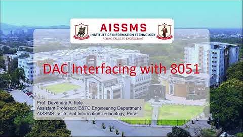 DAC interfacing with 8051