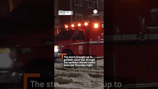 Deep, Large Hail Buries Northeast Denver After Midnight Storm