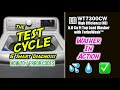 The initial test  smart diagnosis how to  lg wt7300cw top load washing machine