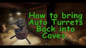 Auto turrets back into caves (after electricity needed).