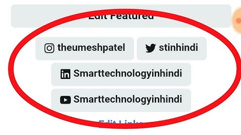 How to add Twitter or Linkedin Link to Facebook