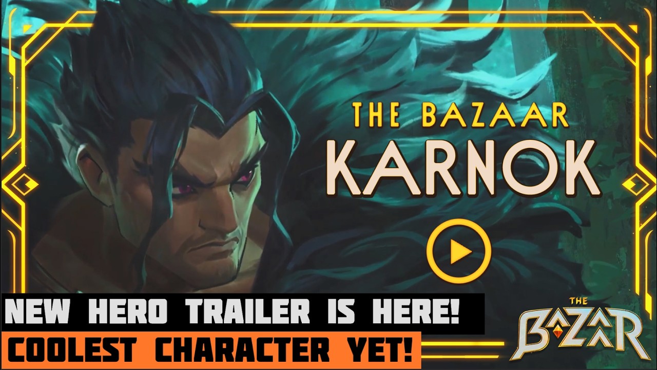 (The Bazaar) Karnok, The CAKE KING Trailer Reaction! My New Main