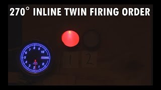 Audiovisual demonstration of 270 degree inline twin engine