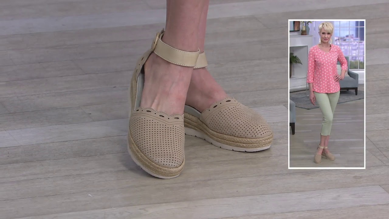 Earth Suede Espadrille Wedges - Modena 
