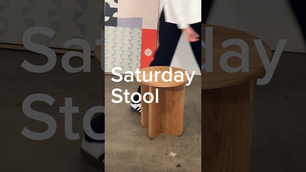 What do you think about this white oak round Nordic inspired stool? It can also be a side table