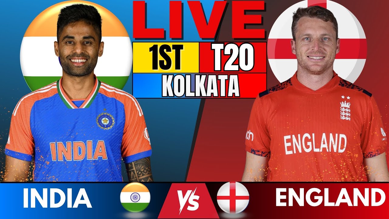 🔴 Live: India vs England 1st T20, Live Match Score Commentary IND vs  ENG Live match Today
