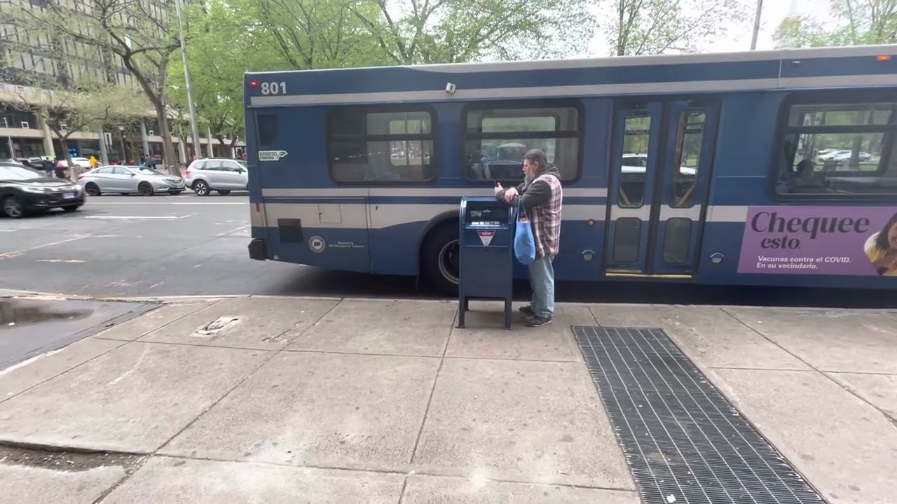 2008 New Flyer D40LF 801 on employee shuttle