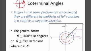 Math 30-1: Trig Unit Circle 1: Radians