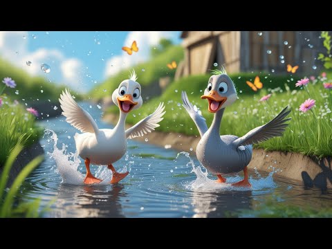 Жили у бабусі два веселих гусі Українська народна пісенька мультфільм для дітей