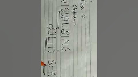 Visualising Solid Shapes | Chapter 10 (Part - 3) | NCERT | Class 8th mathematics | CBSE