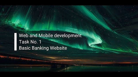 Basic Banking Website with Source Code | Web Development | The Sparks Foundation.