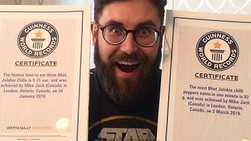 Guinness World Records! 3 Ghost Peppers! (Bhut Jolokia)