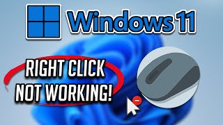 mouse right click is not working or stuck in windows 11 | quick fix