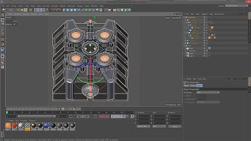 Make a Factorio Sprite-Sheet with Cinema4D - 03 - more Modelling + Colors + Animation