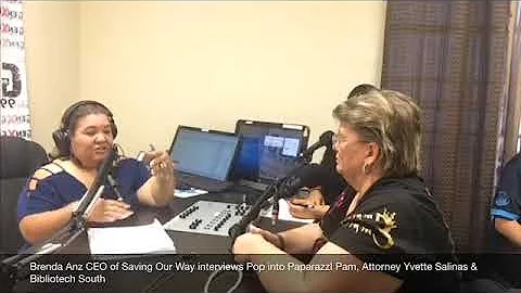 Brenda Anz on air GenX 99.1 Fm with Attorney Yvett...