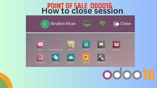 How to close point of sale session #odoo16