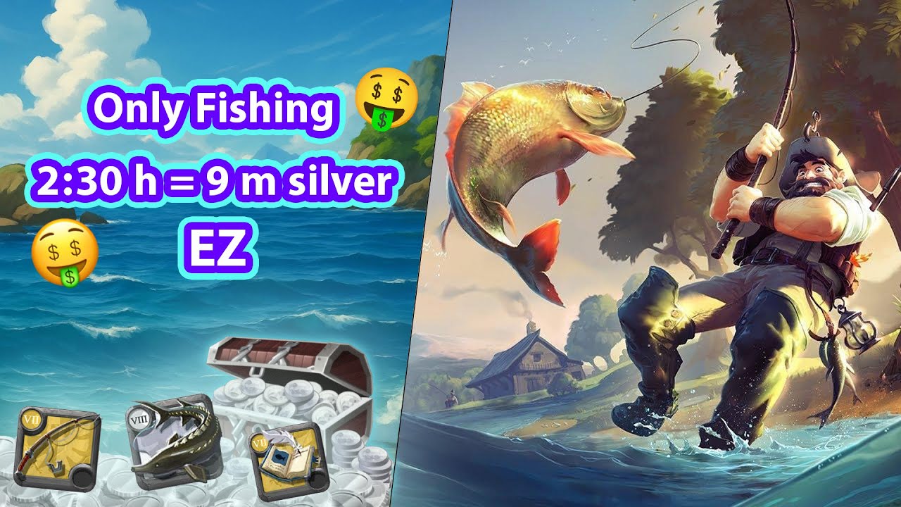 🟩Day 2 fishing - Get rich by fishing || Albion online🎣🦈