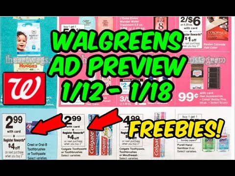 WALGREENS AD PREVIEW 1/12 - 1/18 | FREEBIES ...PRINT NOW! - YouTube