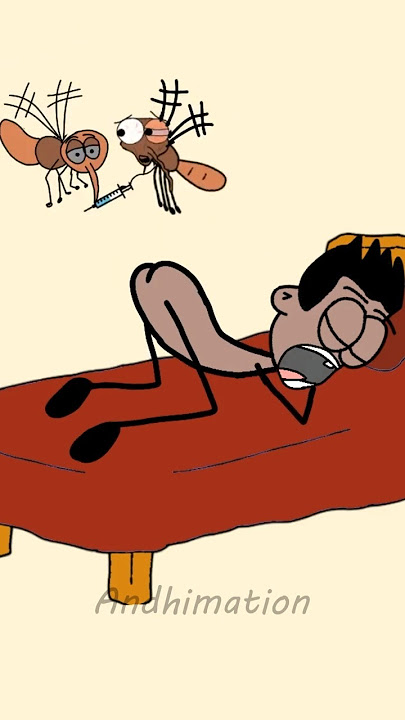 revenge of the midnight mosquitoes! 🤣😂 best animation memes #shorts #4k