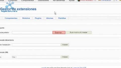 Tutorial Joomla: Instalar una plantilla.