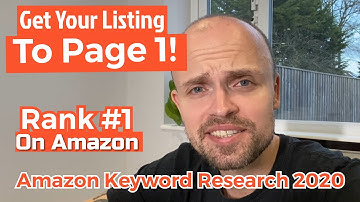 How to Get Amazon Keywords to Page 1, Amazon Product Launch Keyword Research