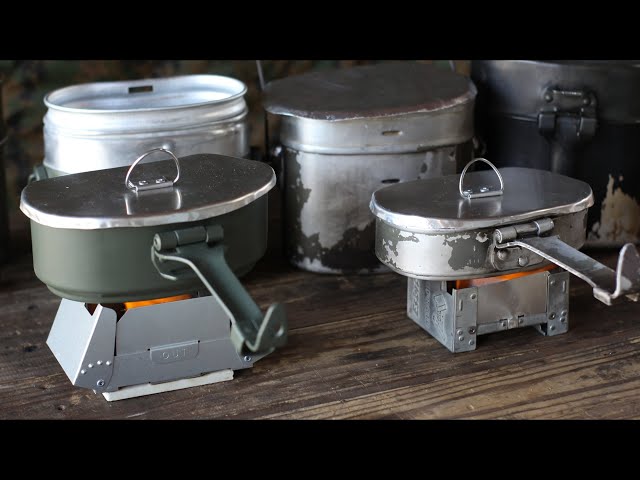 Cooking rice with German army mess kit / How to cook rice