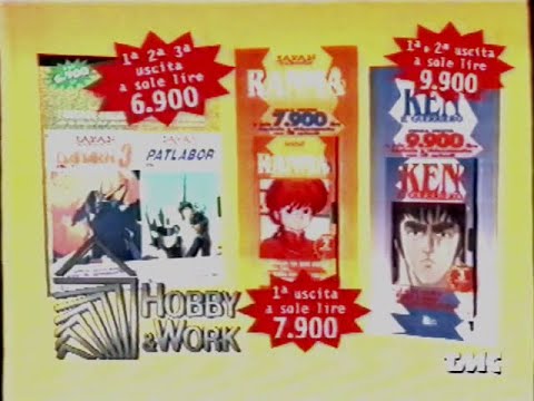 Spot _ Videocassette Ken il guerriero, Ranma ½, Patlabor e Daitarn 3 (1997)