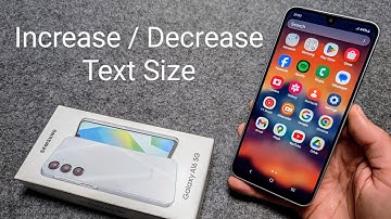 Text Size on Samsung Galaxy A16 5G - How to Increase or Decrease Text Font Size