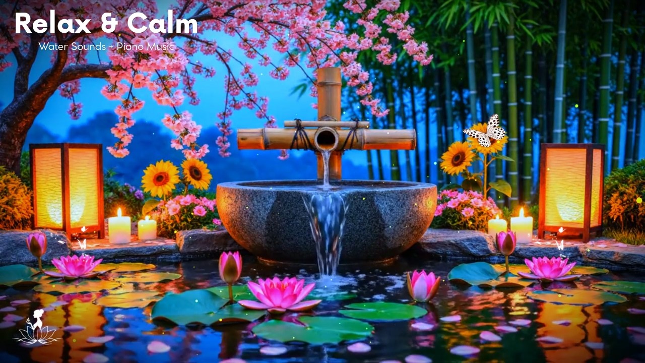 Deep Sleep Relaxing Music 🌿 Calm Piano & Nature Sounds for Stress ...