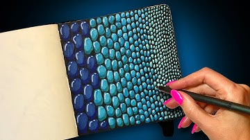 Relax your mind with this Colorful Zendoodle Idea for Beginners!